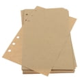 thumbnail image 4 of 80 Hojas Tamaño A6 Recarga Sin Forro Insertos de Papel Kraft Sin Forro de SM SunniMix Papel recargable para cuaderno, 4 of 8