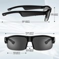 thumbnail image 3 of AI intelligent translation glasses Bluetooth earphones M6Pro sunglasses black technology bone conduction outdoor cycling and driving, 3 of 11