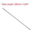 thumbnail image 5 of Uxcell M5 Dia 250mm Length 304 Stainless Steel Left Hand Thread Fully Threaded Rod, 5 of 5