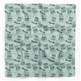 thumbnail image 1 of Bimba Green Dream Chaser Text Printed Pure Silk Scarf For Hair Neck Head Bandanas For Women 40 x 80 Inches, 1 of 6
