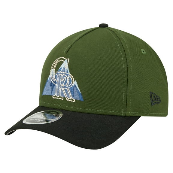 Men's-New Era Dark Green Colorado Rockies City Feature 9FORTY A-Frame Adjustable Hat