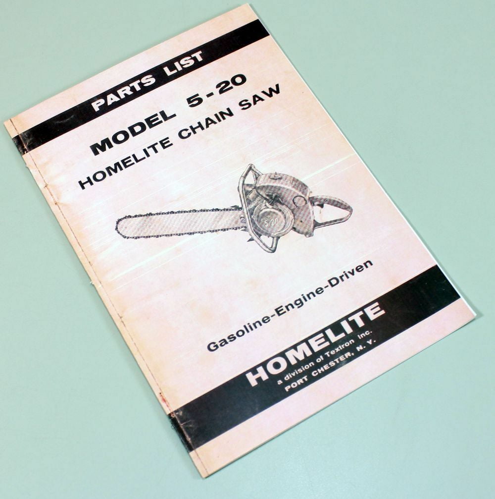 Homelite 4218c Chainsaw Manual