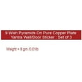 thumbnail image 3 of Copper 9 Wish Pyramid Strip for Yantra Wall/Door Set of 3, (Approx. 2.5 x 2.5 x 0.5 Cm), 3 of 5