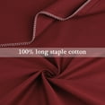 thumbnail image 6 of REGALWOVEN 2Pcs Long-Staple Cotton Pillowcases Embroidered Pillow Covers, Queen Burgundy, 6 of 7