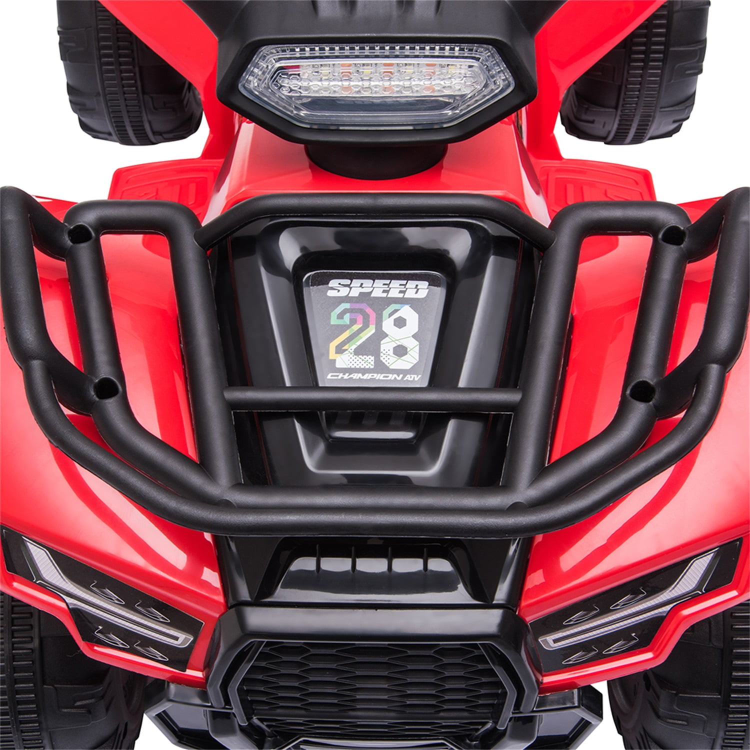 CIPACHO 6V Kids Ride on ATV, Battery Powered Electric Quad with LED Lights, Red CIPACHO 6V Kids Ride on ATV, Battery Powered Electric Quad with LED Lights, Red