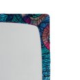 thumbnail image 2 of Ambesonne Colorful Fitted Sheet, Mosaic Shell Swirls, Queen Size, Pale Blue and Lilac Pink, 2 of 2