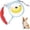 Banana, variant on Cartoon Pattern Retractable Dog Leash,16ft Single Hand Control Walking Leash Anti-Slip Handle Nylon Tape for Small Medium Dogs Daily Walks (Apples)