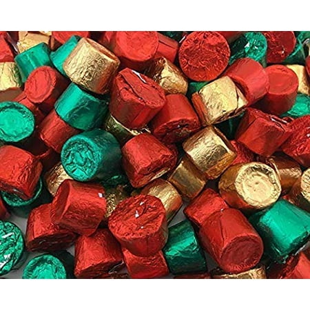 

Chewy Caramels In Milk Chocolate Holiday Colors Red Green And Gold 5 Pounds