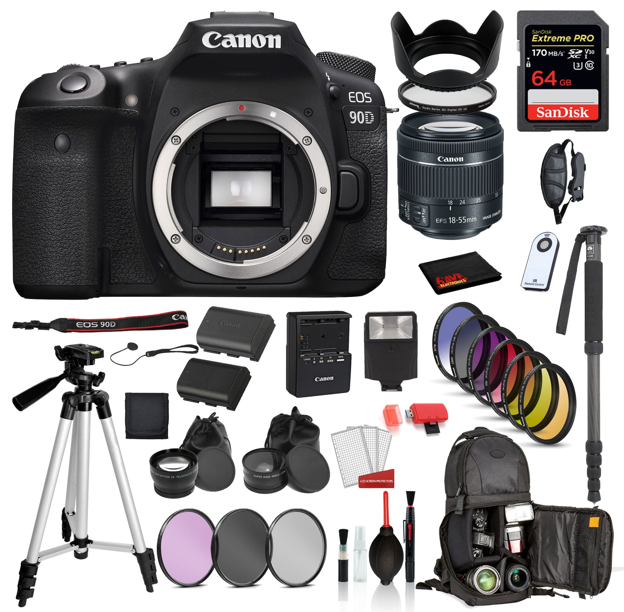 Canon EOS 90D Digital SLR Camera with EFS 1855mm is STM Lens