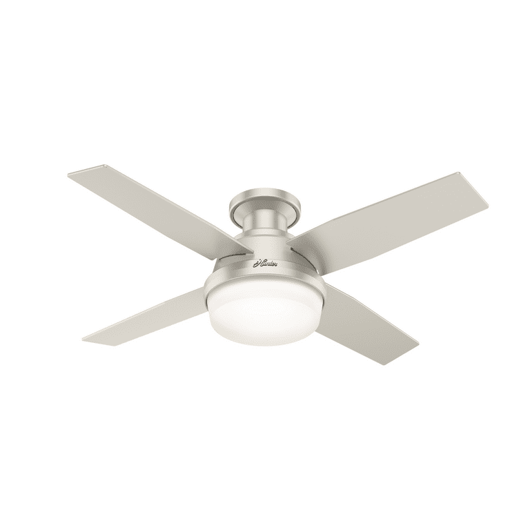 Hunter Fan 44in Dempsey Low Profile Outdoor Ceiling In Matte Nickel With Led Light And Handheld Remote Com - Hunter Dempsey Low Profile 44 Ceiling Fan With 3000k Led Light Hunter Fan 44in Dempsey Low Profile Outdoor Ceiling In Matte Nickel With Led Light And Handheld Remote Com - Hunter Dempsey Low Profile 44 Ceiling Fan With 3000k Led Light