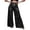 Black, variant on Women Sequin Wide Leg Pants Glitter Sparkle High Waist Loose Trousers for Party Club