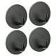thumbnail image 1 of Ganchos Adhesivos Auto Adhesivos Unique Bargains 4 Paquete 304 Inoxidable Negro, 1 of 5