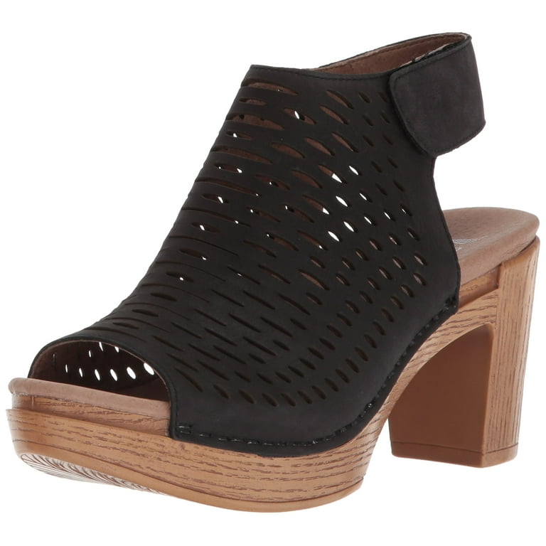 Dansko Danae Sandals Black Milled Nubuck