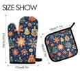 thumbnail image 2 of Yayeee Oven Mitts and Pot Holder Set of 4 Heat Resistant Kitchen Gloves Baking Hot Pad, Christmas Splendor, 2 of 5