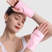 STAOEDU 2 Pack Copper Wrist Brace Support for Carpal Tunnel, Pain Relief, Arthritis, Tendonitis, Adjustable Wrist Braces Compression Wraps Both Hands, Fit for Men and Women, Pink
