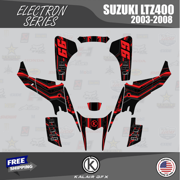 Kalair GFX Graphics Kit for Suzuki LTZ400 (2003-2008) Electron Series