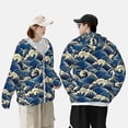 thumbnail image 4 of Lsque Japanese Water Wave UPF 50+ Lightweight Sun Protection Men's Women's Long Sleeve Shirt, Hoodie Performance -Large, 4 of 9
