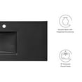 thumbnail image 4 of Single Vanity Sink, Black, Ceramic, Hotel Bedroom Bathroom, Modern Contemporary HB33615, 4 of 5