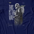 thumbnail image 3 of Star Wars The Mandalorian And Grogu Pose Is The Way Side Men's T Shirt (Navy, S-XXXL), 3 of 4