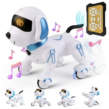 AOPOY RC Robot Toy for Kids Remote Control Interactive Robotic Dog Pet Puppy Stretchable Programmable Smart RC Robot Toys for Boys Girls