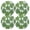 Green, variant on Ryvnso Palm Tropical Leaf Round Plate Mats Dining Table Placemat Set of 4 for Holiday Decoration