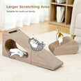 thumbnail image 5 of PAWZ Road 28" Cat Scratching Post 2 in 1 Large Three Sided Cat Scratcher Cardboard Cat Scracherwith Balls for Indoor Cat and Kittens, 5 of 13
