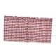 thumbnail image 2 of Cenefa de ventana de cuadros Zulema cortinas de cocina rojo 130x41cm, 2 of 8
