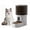 Black, variant on Automatic Cat Feeder with Timer, 4L Pet Food Dispenser, Portion Control 1-6 Meals, Dry Food Auto Feeders, Dual Power Supply, for Cats & Small Dogs