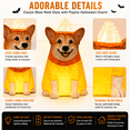 thumbnail image 5 of Clearance! 18Inch Lighted Corgi Dog Halloween Decoration, Freestanding Blow Mold Figure with Candy Corn Costume, LED Halloween Dog for Front Porch, Yard, Entryway, Indoor and Covered Outdoor Display, 5 of 6