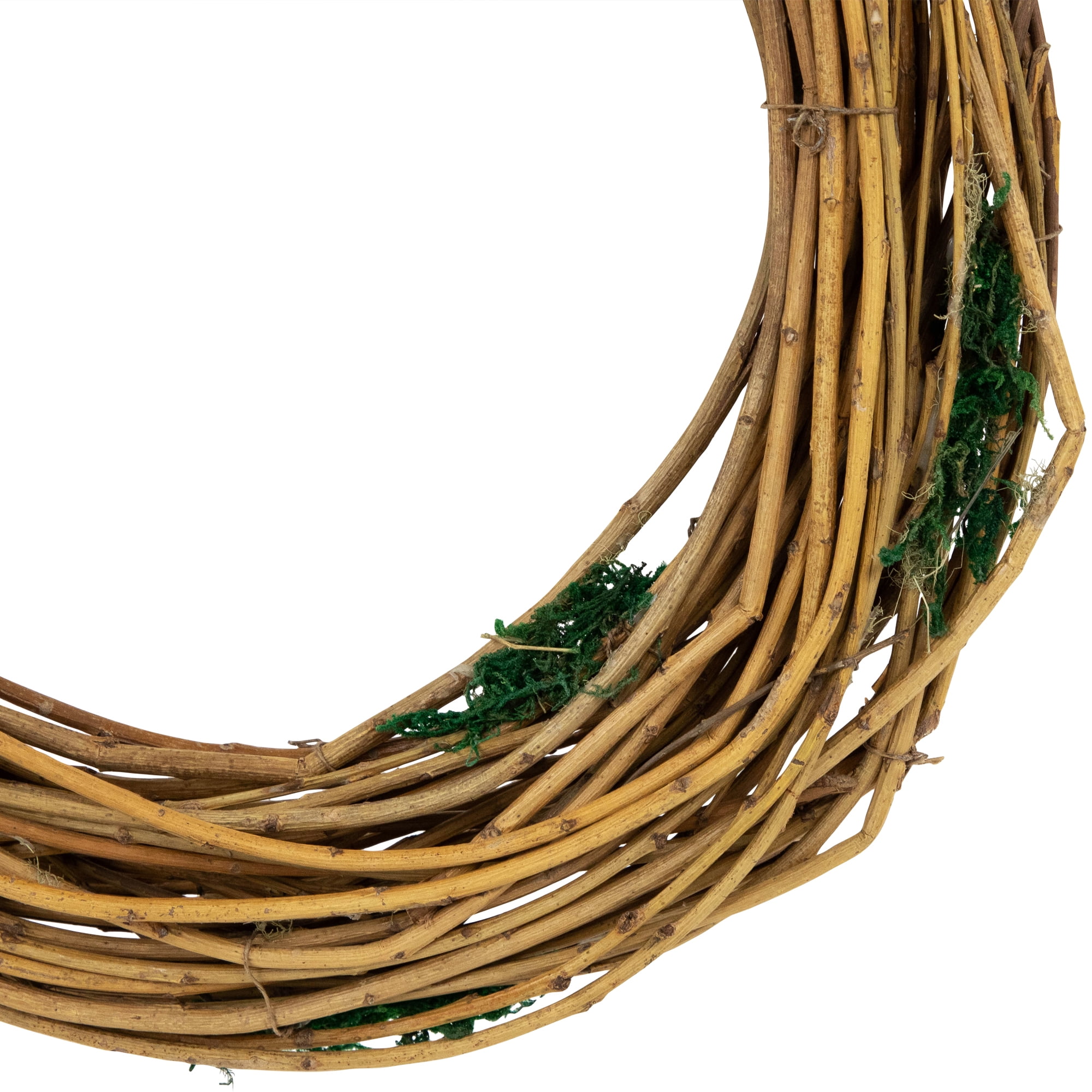 Northlight Natural Grapevine Twig Artificial Wreath with Moss - 15.25"