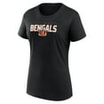 thumbnail image 2 of Women's Logo Athletic Black Cincinnati Bengals Lean T-Shirt, 2 of 3