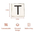 thumbnail image 3 of Stiles Crossword Letter Tiles, Wooden Wall Decor, 3.5 Inch, Rustic, Letter T, 3 of 7