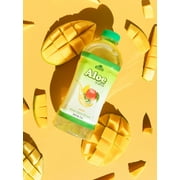 Alfa Vitamins Aloe Vera Drink Original Flavor - Natural Pulp - 34 Ounce - 6 Pack (Mango)