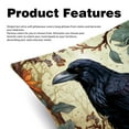 thumbnail image 2 of Crow Elegant Velvet Throw Pillows with Unique Patterns for Chair Pillow Covers & Throw Pillow - Set of 2, Available in 16x16, 18x18, & 20x20 inches for, 2 of 6
