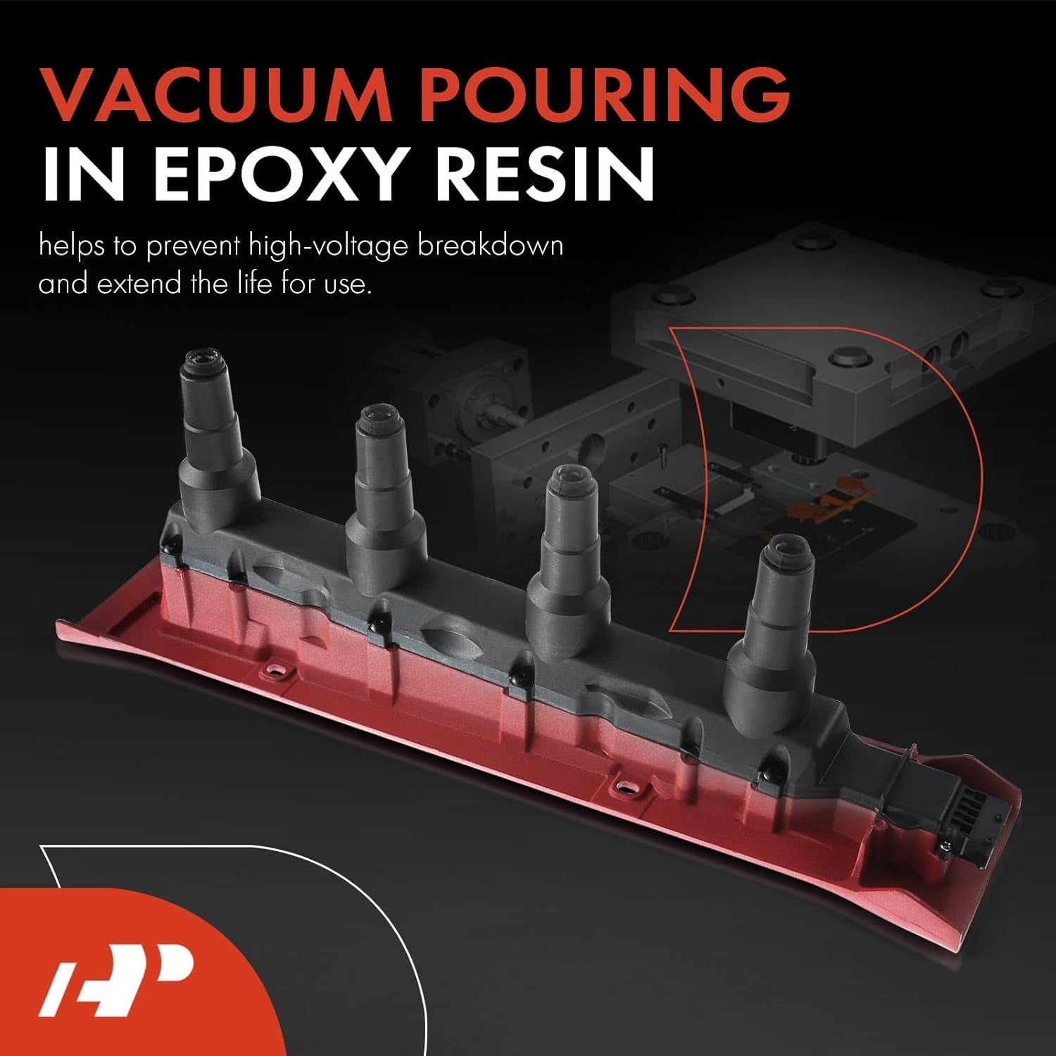 A-Premium Ignition Coil Pack Replacement for Saab 9-3 1999-2000 Saab 900 1994-1998 Saab 9000 1990-1998