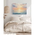 thumbnail image 3 of Ocean Sunset Wall Art for Living Room,Canvas Picture Wall Decor for Bathroom Bedroom,Modern Orange Blue Oil Painting Seagull Painting Artwork for Office Kitchen Hallway Dining Room Home Decor 20"x24", 3 of 8