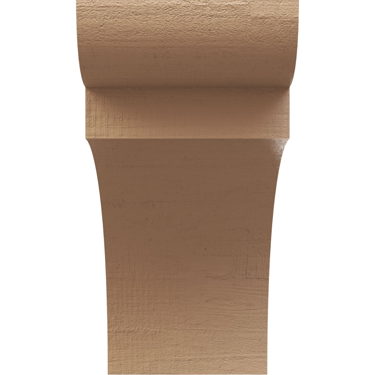 11"W x 22"D x 22"H Classic Yorktown Rough Cedar Woodgrain TimberThane Corbel, Primed Tan