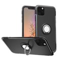 thumbnail image 1 of Mignova iPhone 11 Pro 5.8 inch 2019 case,TPU + PC Mixed Double case Full Body Heavy Duty Protection 360 Rotating Metal Hidden Ring Bracket(Black), 1 of 7