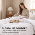 thumbnail image 3 of Comforter King Size, Down Alternative Cooling Comforter, Lightweight Duvet Insert, Bedding Blanket for All Seasons, with Corner Tabs, 104" x 90", 3 of 9