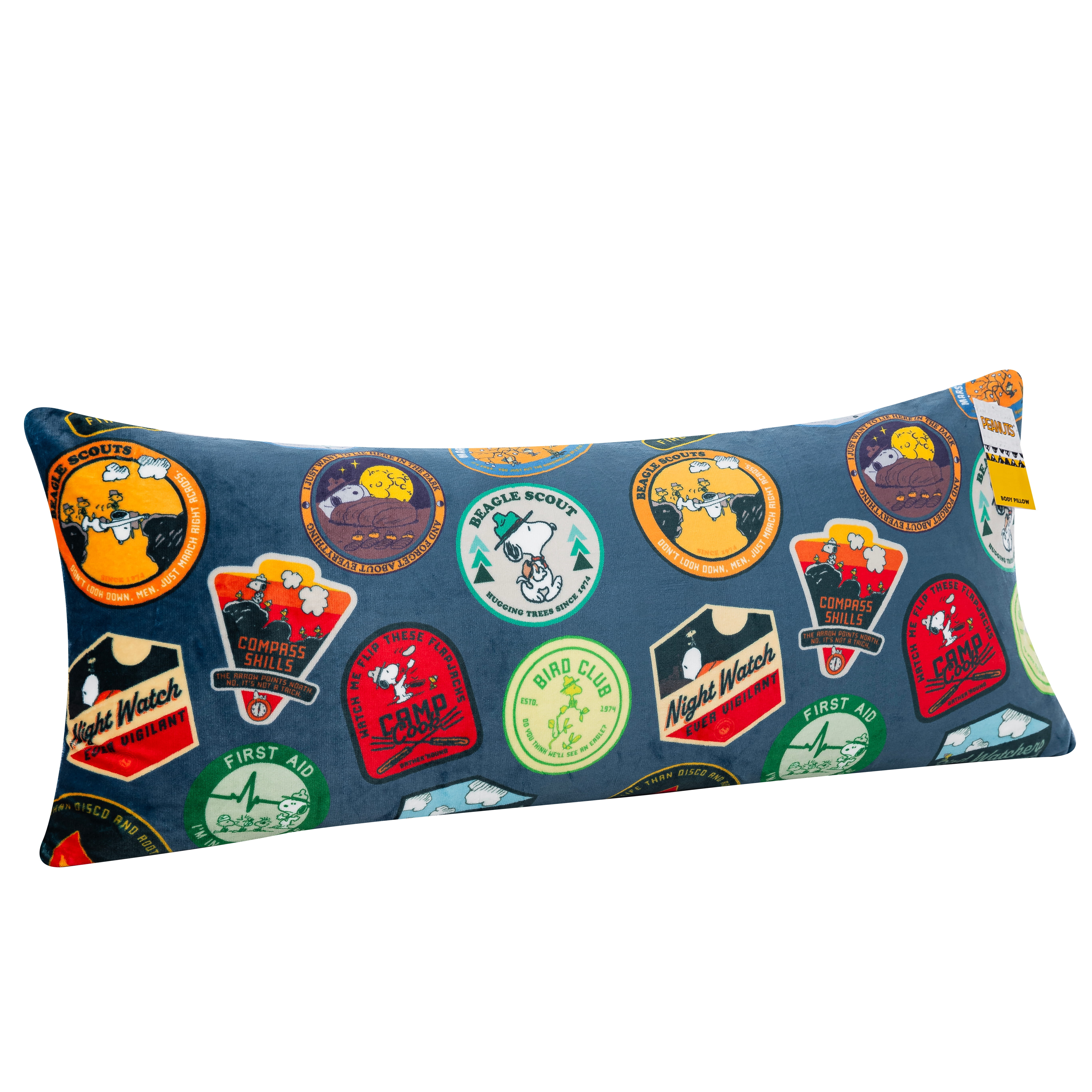 Peanuts Beagle Scout Badges 20x48 Body Pillow