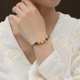 thumbnail image 2 of Pulsera de plata de ley S925 hecha a mano con flor de melocotón para mujer, 2 of 2
