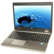 HP ProBook 6560B 15" PC Laptop, Intel Core i5, 8GB RAM, 128GB SSD, DVD-ROM, Windows 10 Pro, Black (Refurbished)