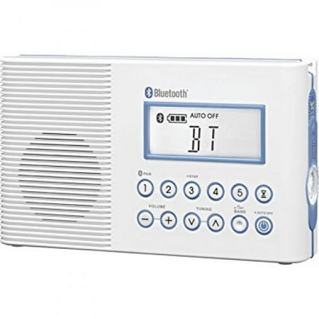 Sangean H202 AM/FM/Weather Digital tuned Waterproof/Shower Radio with Bluetooth