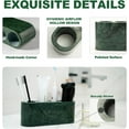 thumbnail image 5 of Koville Luxury Marble Toothbrush Holder (Indian Green), 5 of 9