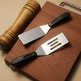 thumbnail image 4 of Pala para cortar carne Teppanyaki | Pala para freír frutas, acero inoxidable, cocina versátil, diseño moderno, chefs caseros, parrilla interior, preparación de brochetas, herramienta de, 4 of 7