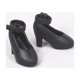 thumbnail image 4 of Zapatos de tacón alto de moda a escala 1:6, juguetes de simulación para atuendos de Licca, Momoko y Azone. Negro, 4 of 8