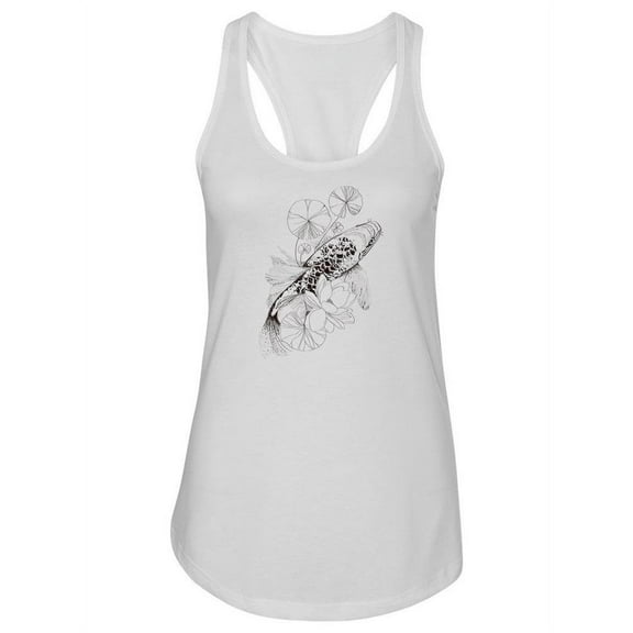 Sketch Of A Koi Fish Tank Women -Image by Shutterstock, Female Large