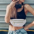 thumbnail image 2 of Fashion Fanny Pack Waist with 2 Zipper pockets Grey, 2 of 7