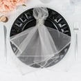 thumbnail image 5 of Balsa Circle 10 Silver Decorative 23" x 23" Sheer Organza Dinner Table Napkins Party Decorations, 5 of 8