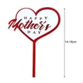 thumbnail image 6 of Hariumiu Mothers Day Gifts 2Pcs Cake Topper Double Layer Paper Art Heart Shape Happy Mother's Day Cake Decoration Home Decor, 6 of 8